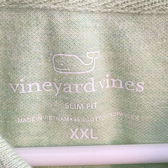 Vineyard Vines Polo Shirt Mens Size XXL Golf Slim Fit Short Sleeve Whale Light - Picture 5 of 9